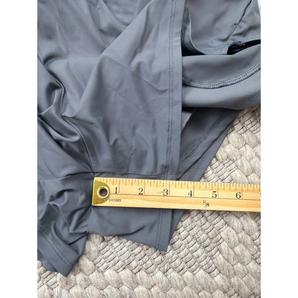 Spyder 2-in-1 Running Shorts Women Medium Gray Activewear Athletic Gym Shorts